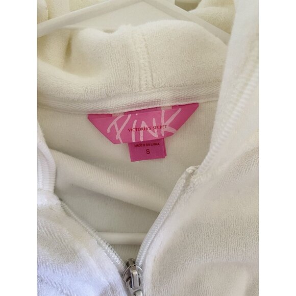 Victoria’s Secret Pink White Terry cloth Matching Set Vintage 2006 Size Small - Picture 8 of 15
